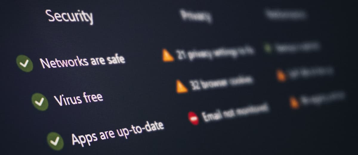 Security and privacy monitoring dashboard